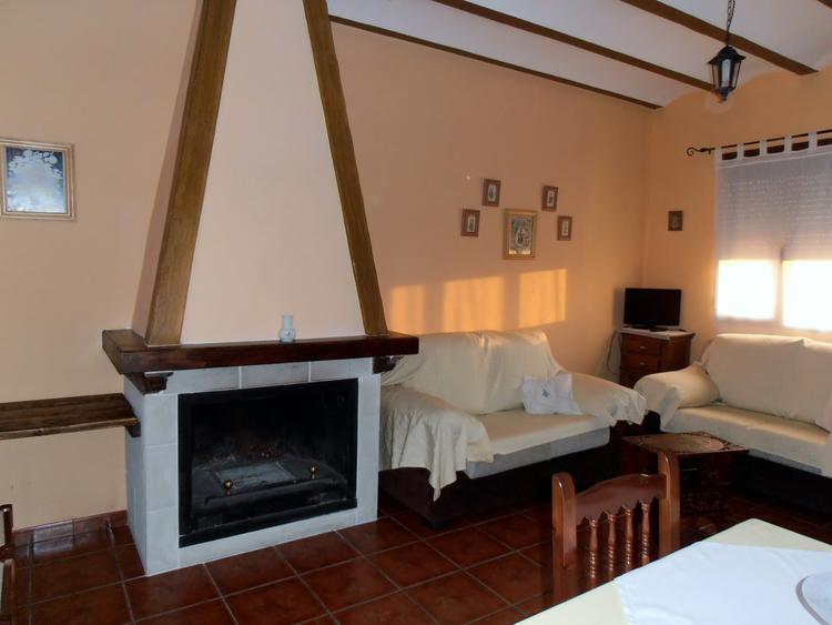 salon con chimenea
