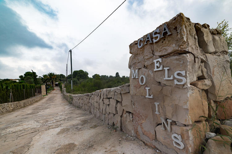 Entrada a la finca Casa Els Molins Xàbia - Jávea