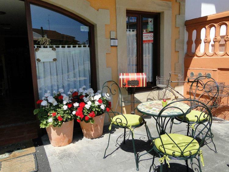 Terraza, Posada La Mies en Noja